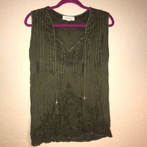 Anthropologie Luna Moon sleeveless boho blouse